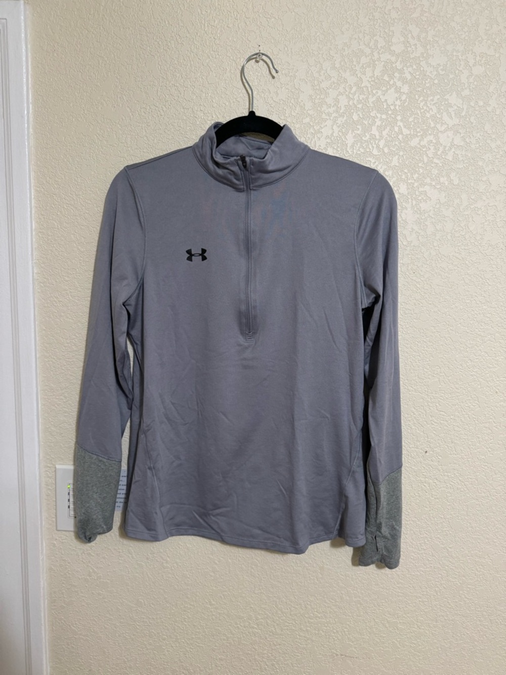 Under Armour Heather Gray HeatGear Quarter-Zip